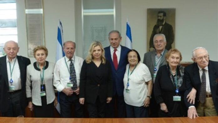 El primer ministro y su esposa se reunieron con seis sobrevivientes del Holocausto