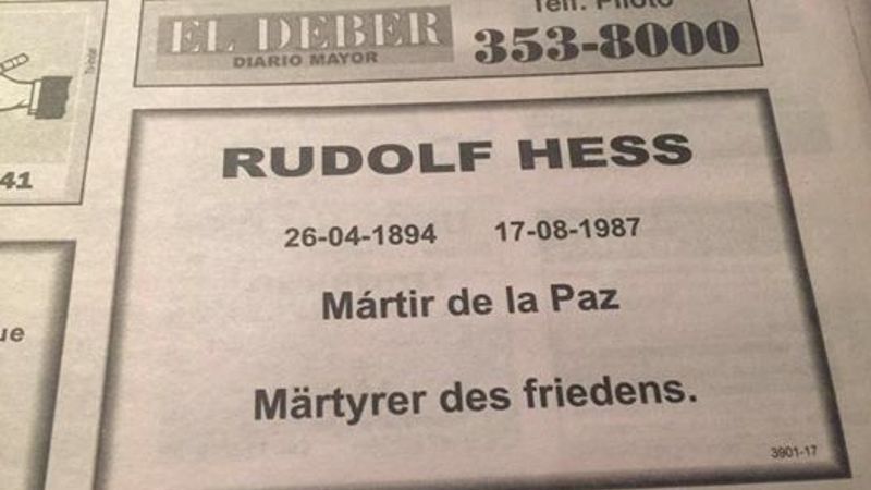 Publicación antisemita en un diario de Bolivia