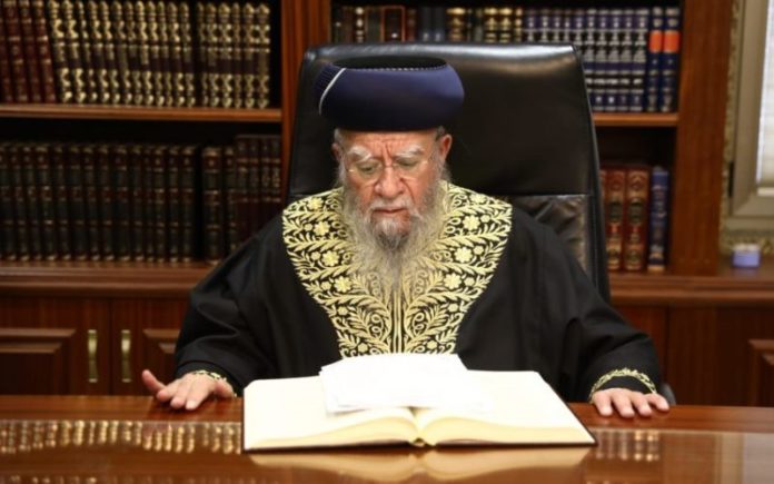 El ex rabino jefe Eliyahu Bakshi Doron muere de Coronavirus