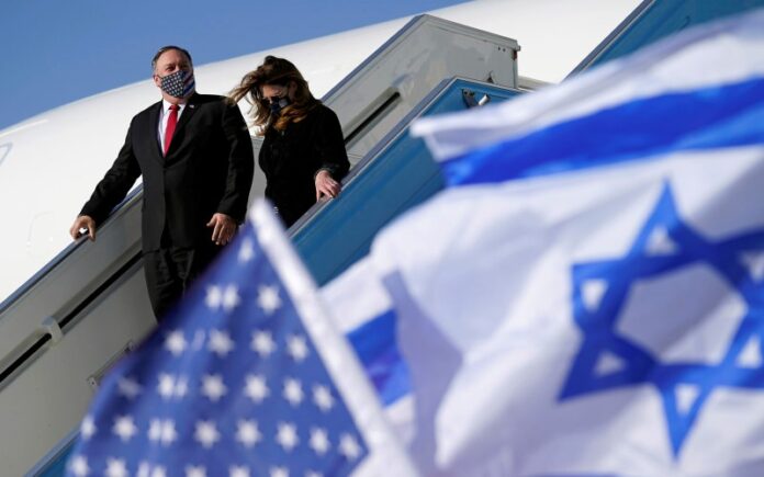 Pompeo aterriza en Israel; listo para hacer una visita sin precedentes al asentamiento de Cisjordania