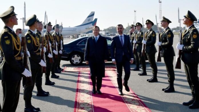 El presidente israelí llega a Ucrania para su primera visita de Estado