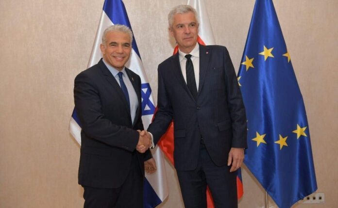 Lapid promete que Israel no será una 