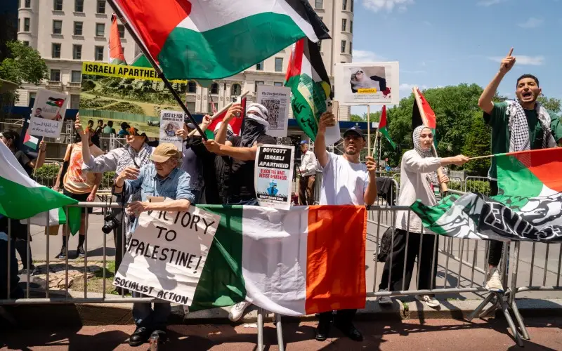 La gran marcha de apoyo a Israel en Nueva York