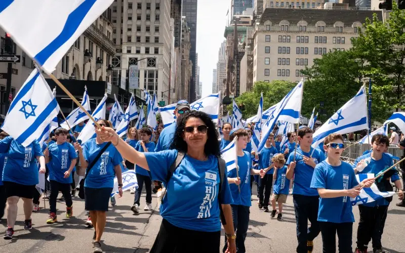 La gran marcha de apoyo a Israel en Nueva York