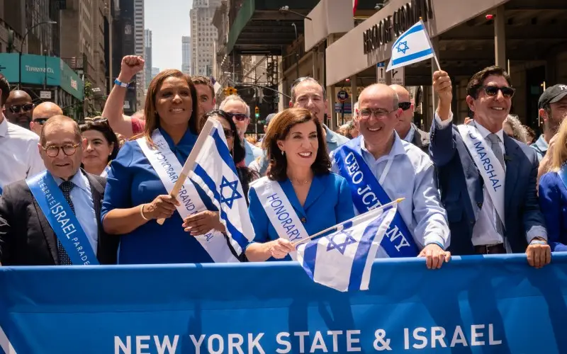 La gran marcha de apoyo a Israel en Nueva York