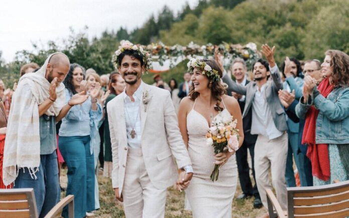En California, una celebración de boda inspirada en la naturaleza une la naturaleza con el judaísmo