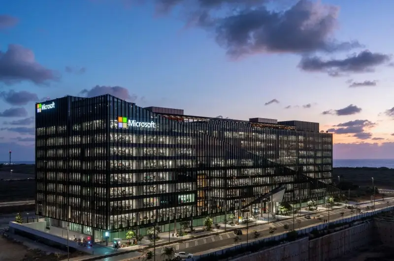 El nuevo campus de Microsoft en Herzliya. (Amit-Geron)