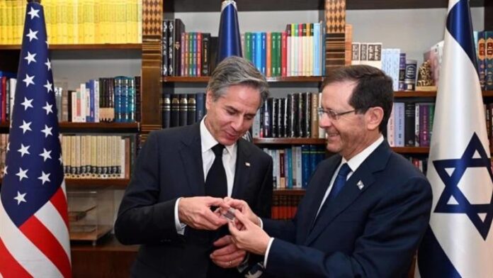 El Presidente Herzog se reúne con el Secretario de Estado de los Estados Unidos, Blinken