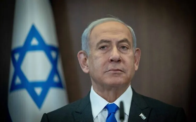 El primer ministro Benjamin Netanyahu en una reunión de gabinete en Jerusalén.