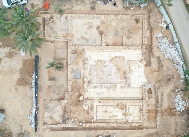 Una iglesia de la era bizantina encontrada cerca de Jericó. (Administración Civil)