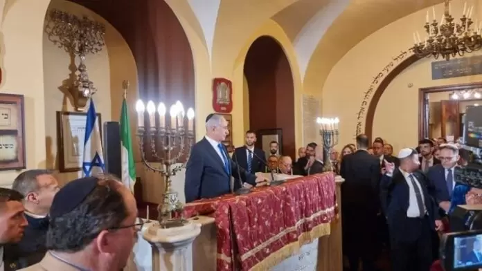 Netanyahu informado del tiroteo de Tel Aviv mientras hablaba a la comunidad judía de Roma