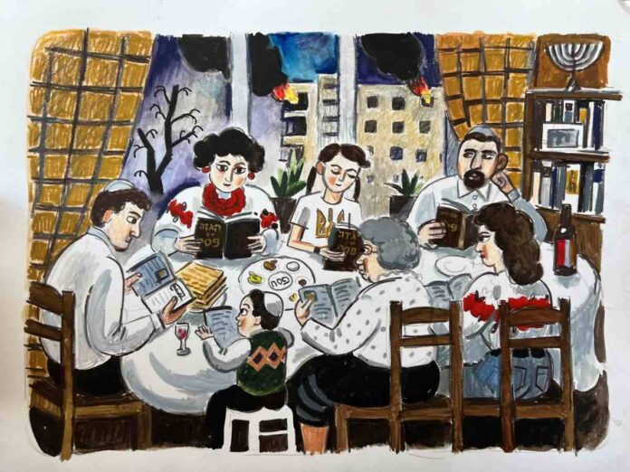 Judíos ucranianos celebran la Pascua con un nuevo comienzo y una nueva Hagadá