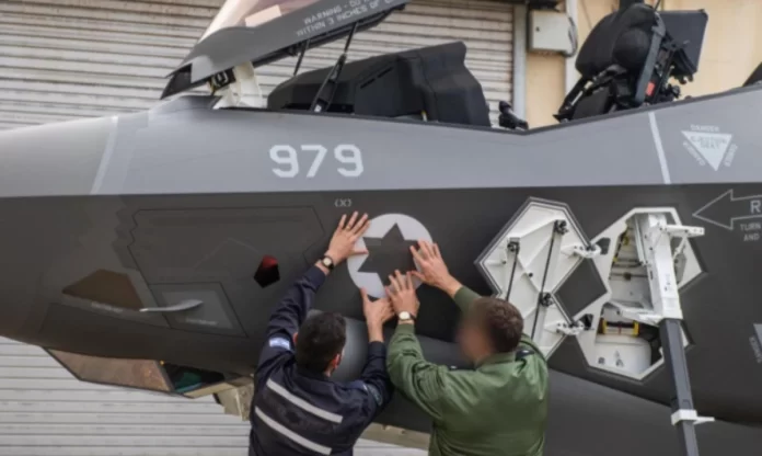 Avión de combate F-35 “Adir” de la Fuerza Aérea Israelí durante una exhibición aérea
