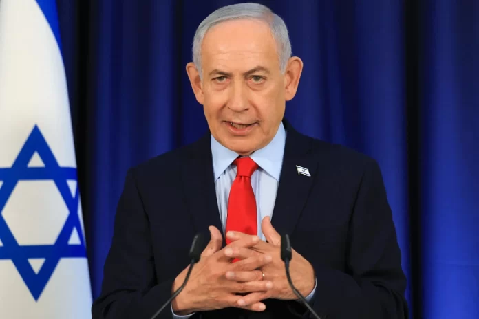El primer ministro israelí Benjamin Netanyahu durante su rueda de prensa en Jerusalén el 19 de marzo de 2026, donde anunció que Irán ya no puede enriquecer uranio ni fabricar misiles balísticos