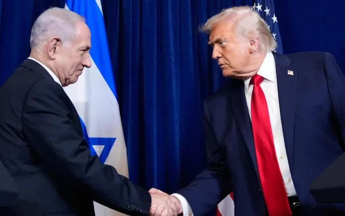 Donald Trump y Benjamin Netanyahu durante reunión sobre el conflicto con Irán
