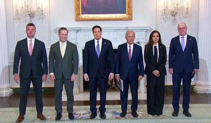 Ilustración conceptual que representa las relaciones diplomáticas de Israel con países árabes de Oriente Medio en 2026, con distancia simbólica respecto a Europa.