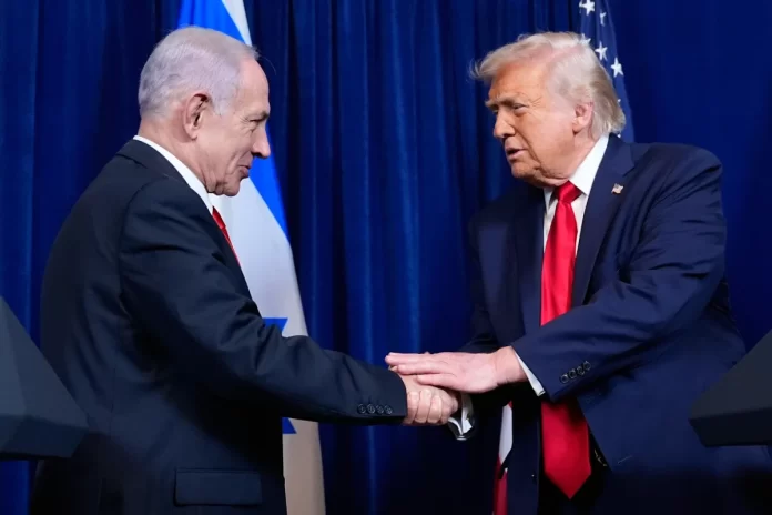 Benjamin Netanyahu y Donald Trump durante una conversación sobre el alto el fuego con Irán en medio de la escalada del conflicto en 2026