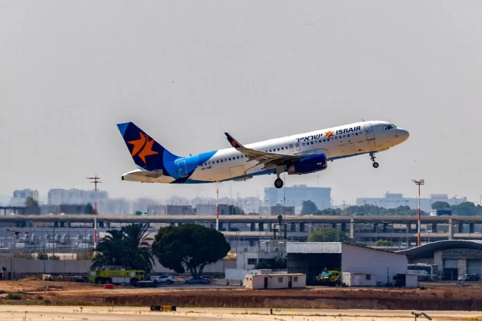 Avión de la aerolínea israelí Israir en pista — vuelo desviado de Eslovenia a Croacia en junio de 2026