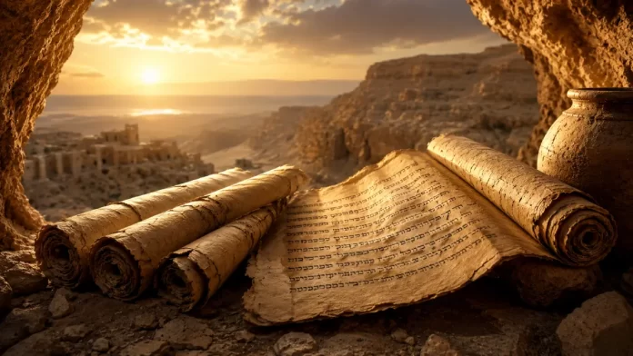 Rollos del Mar Muerto conservados en el Santuario del Libro del Museo de Israel en Jerusalén